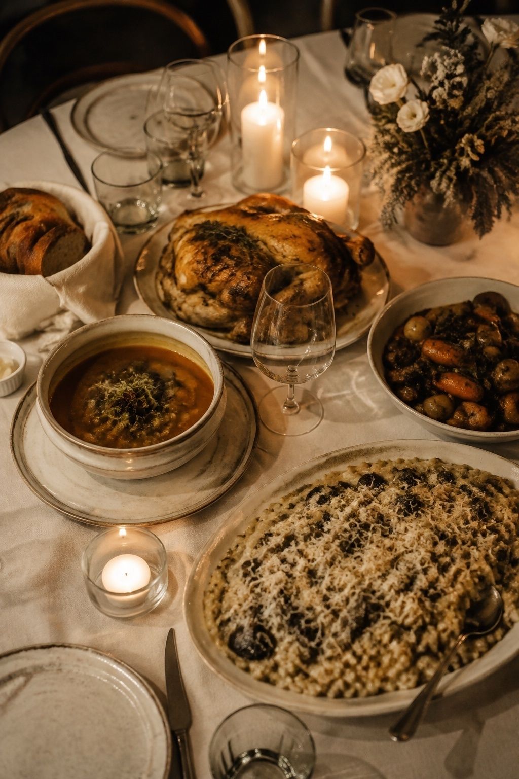 Cozy seasonal winter menu
