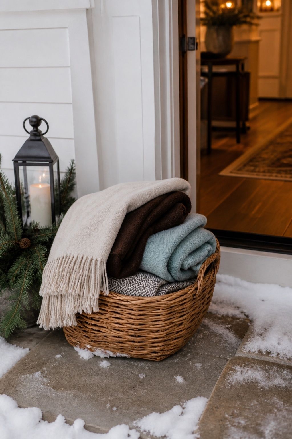 Blankets and wraps for going outdoors