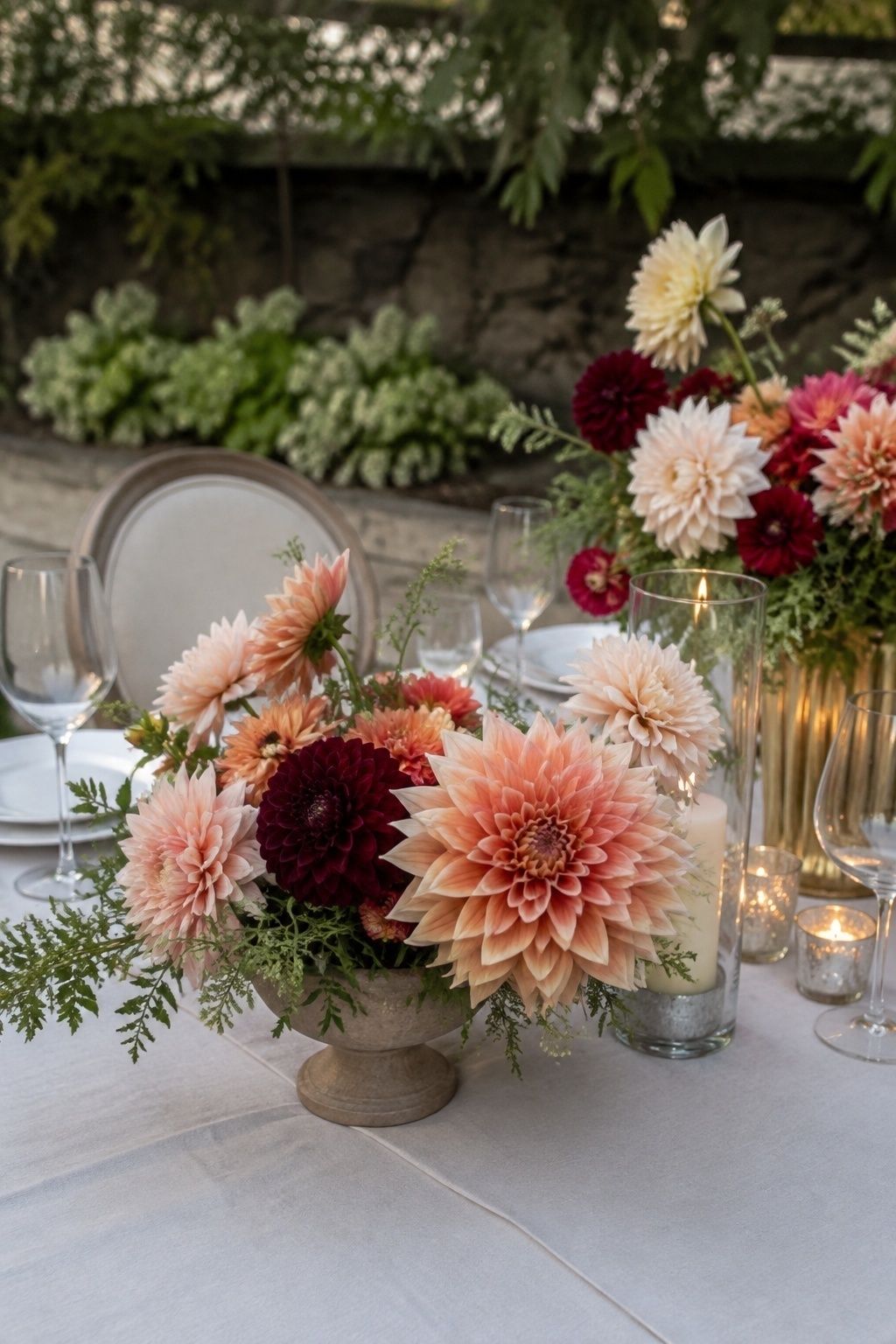 Dahlias for a late summer wedding