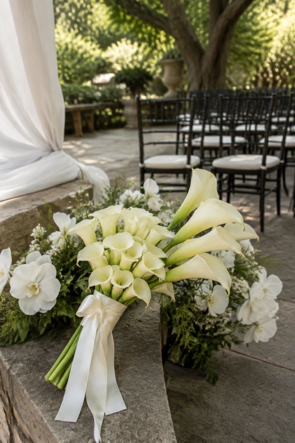 Calla lilies with clean lines