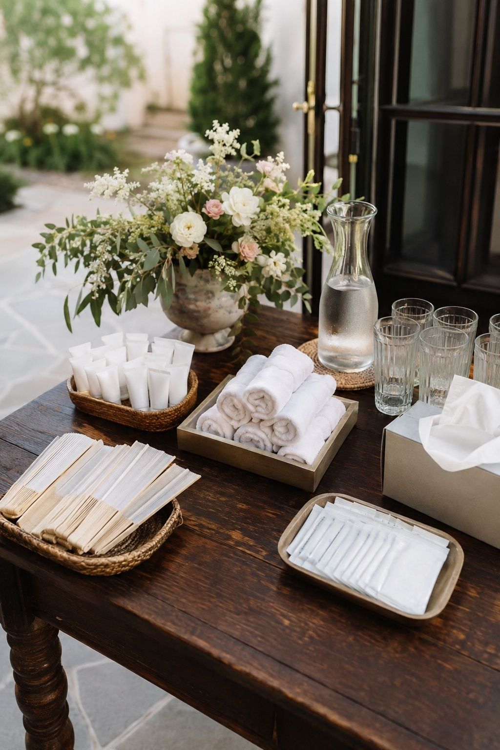Thoughtful guest comfort station
