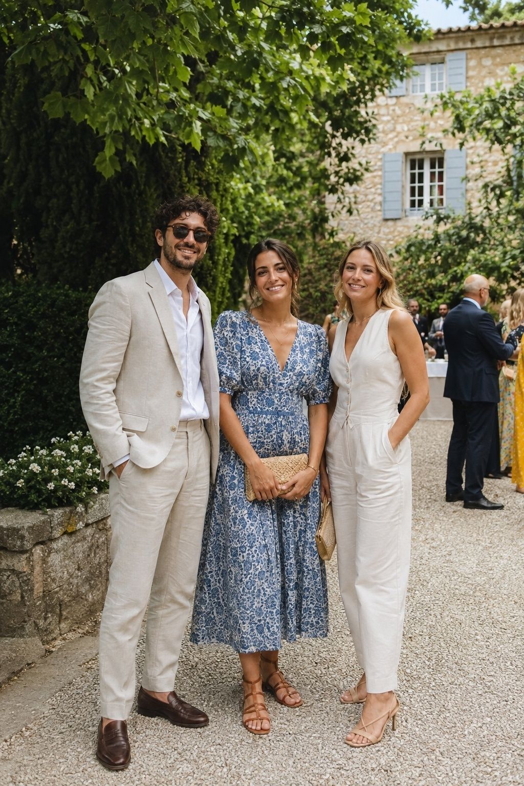 Linen and cotton outfits for a summer dress code