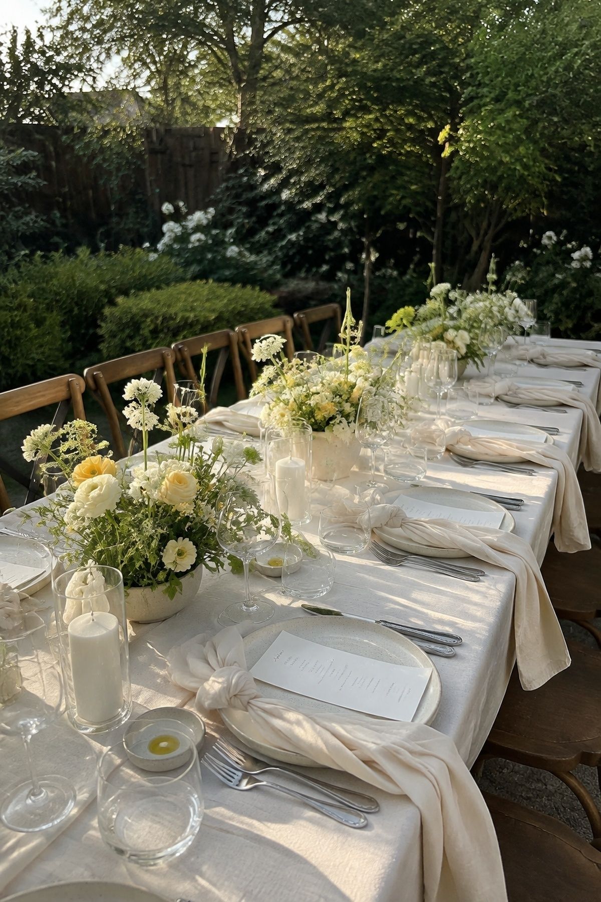 Summer tablescape planned around a mood
