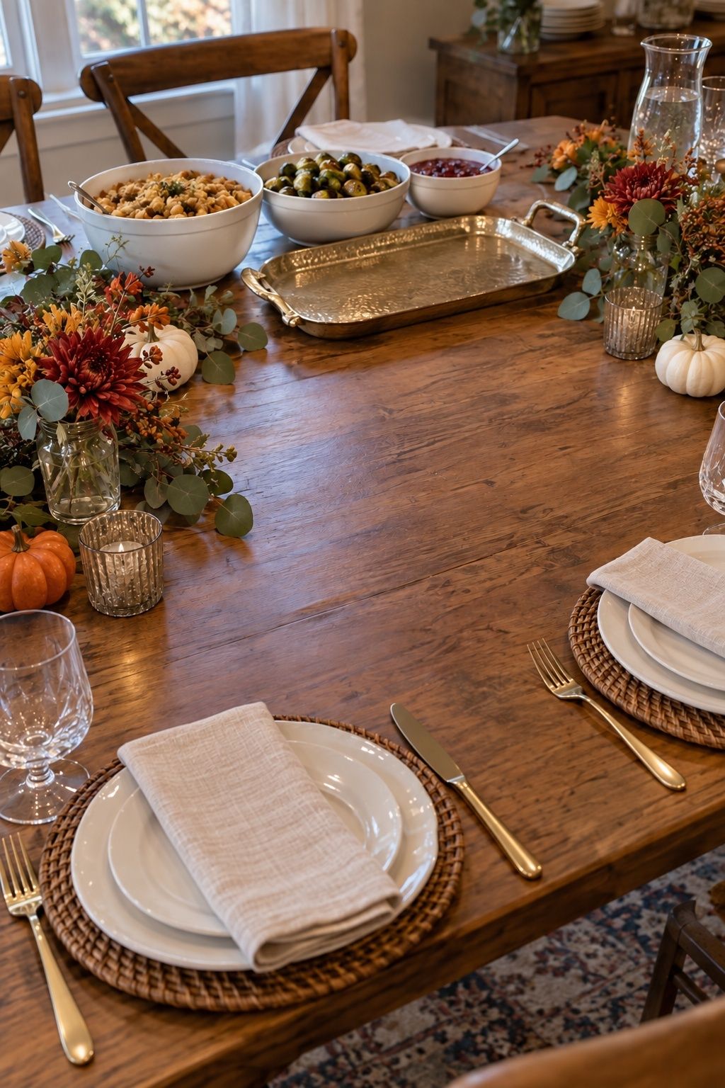 Coordinated serving pieces with open table space