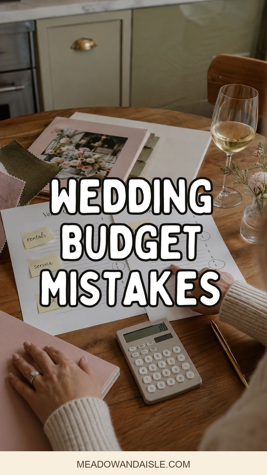 Pinterest pin for Wedding Budget Mistakes That Make Small Weddings Feel Expensive