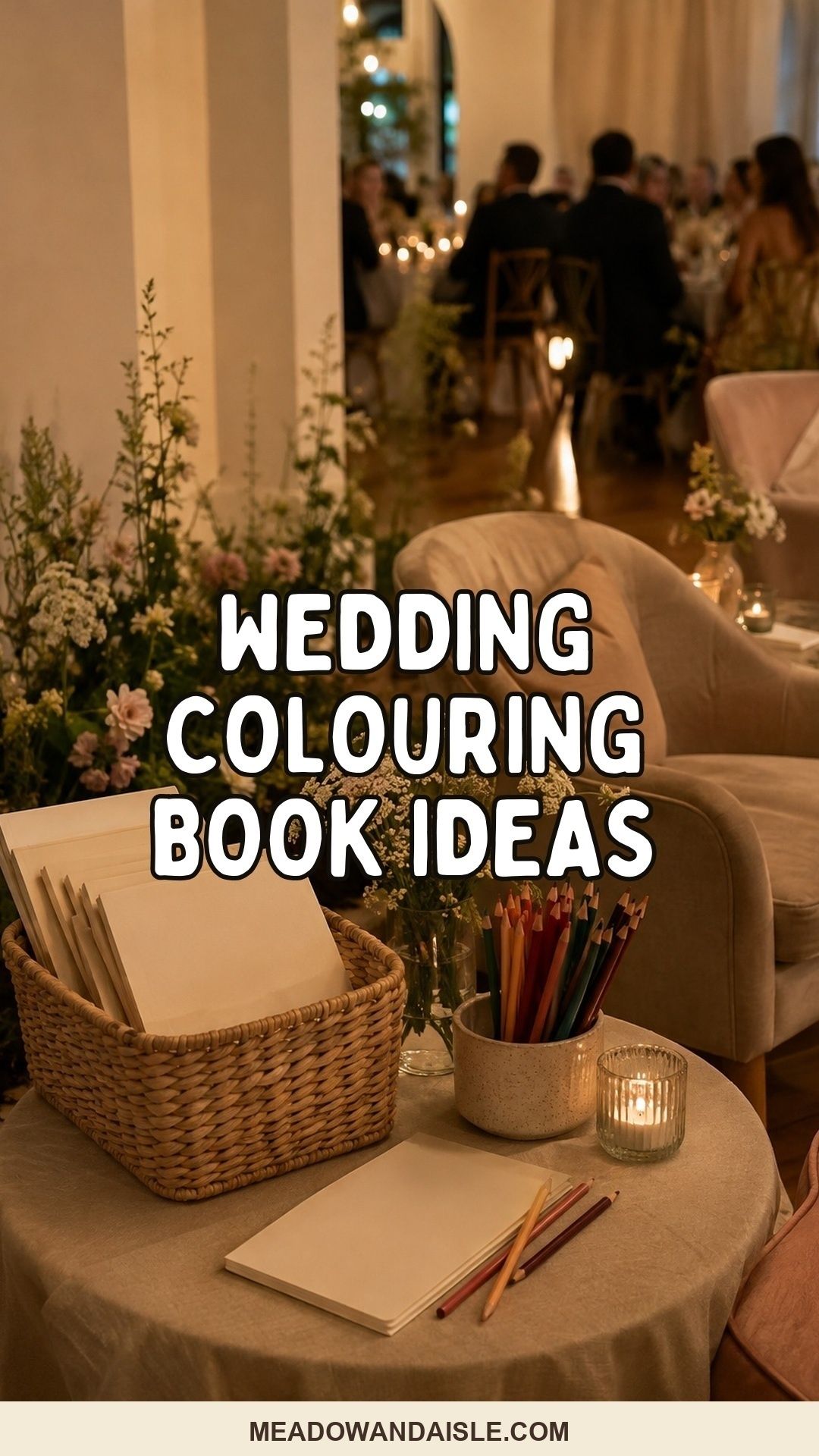 Wedding colouring book ideas for quiet guests and tiny artists