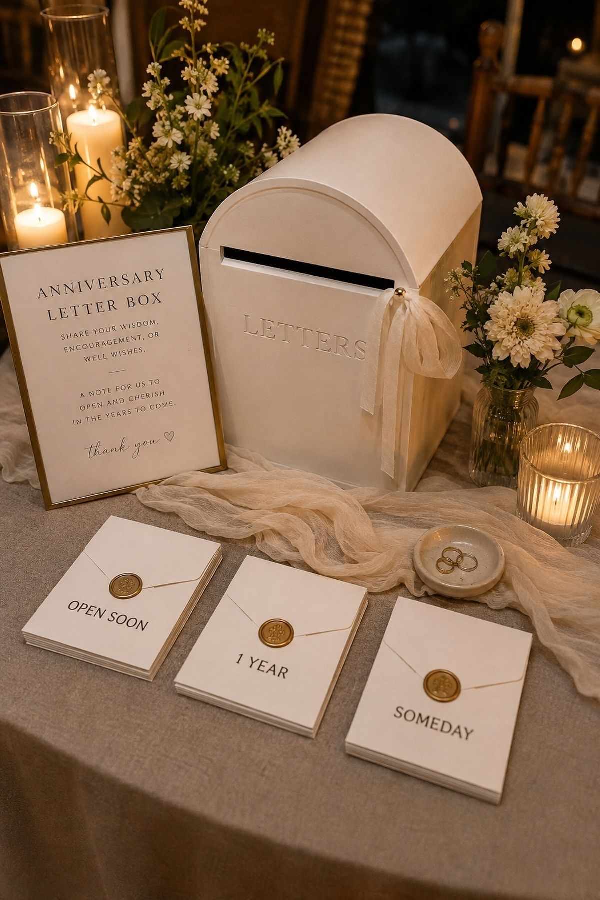 Box for anniversary letters