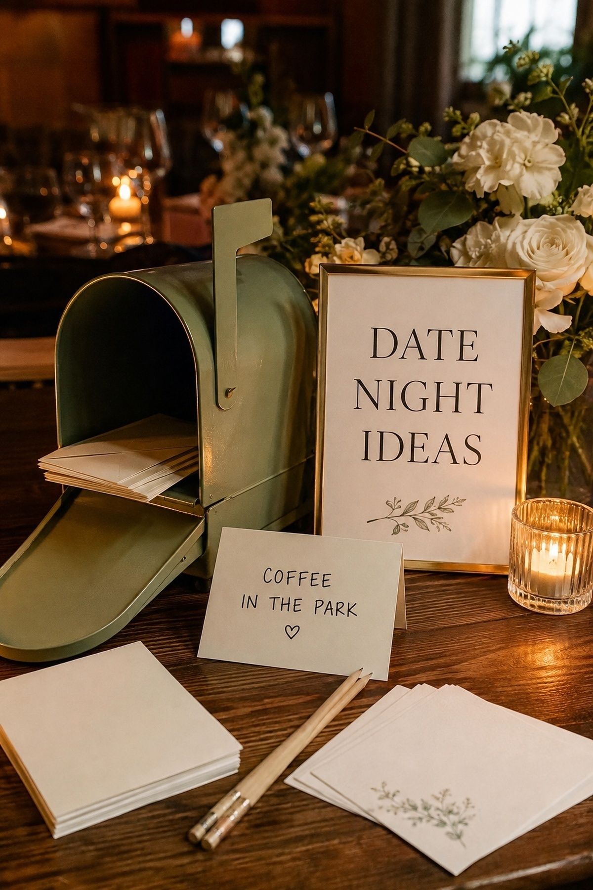 Mailbox collecting date-night ideas