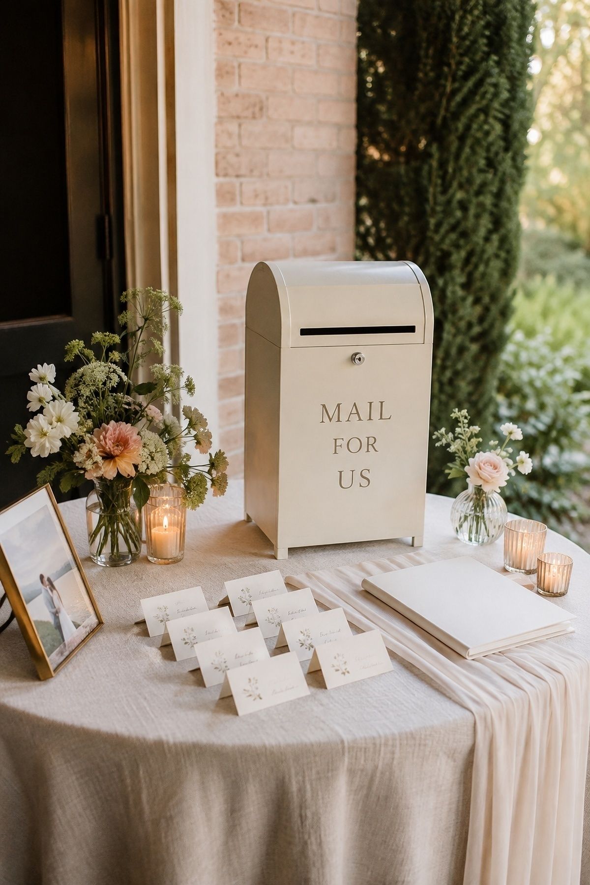 Mailbox on the welcome table