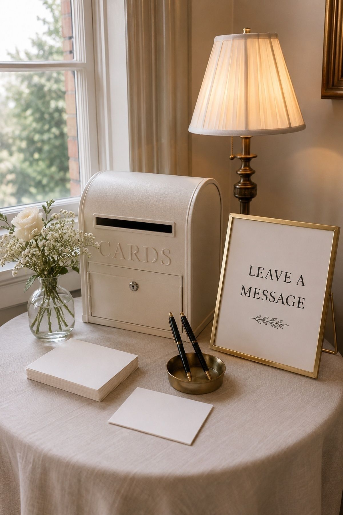 Reception message station