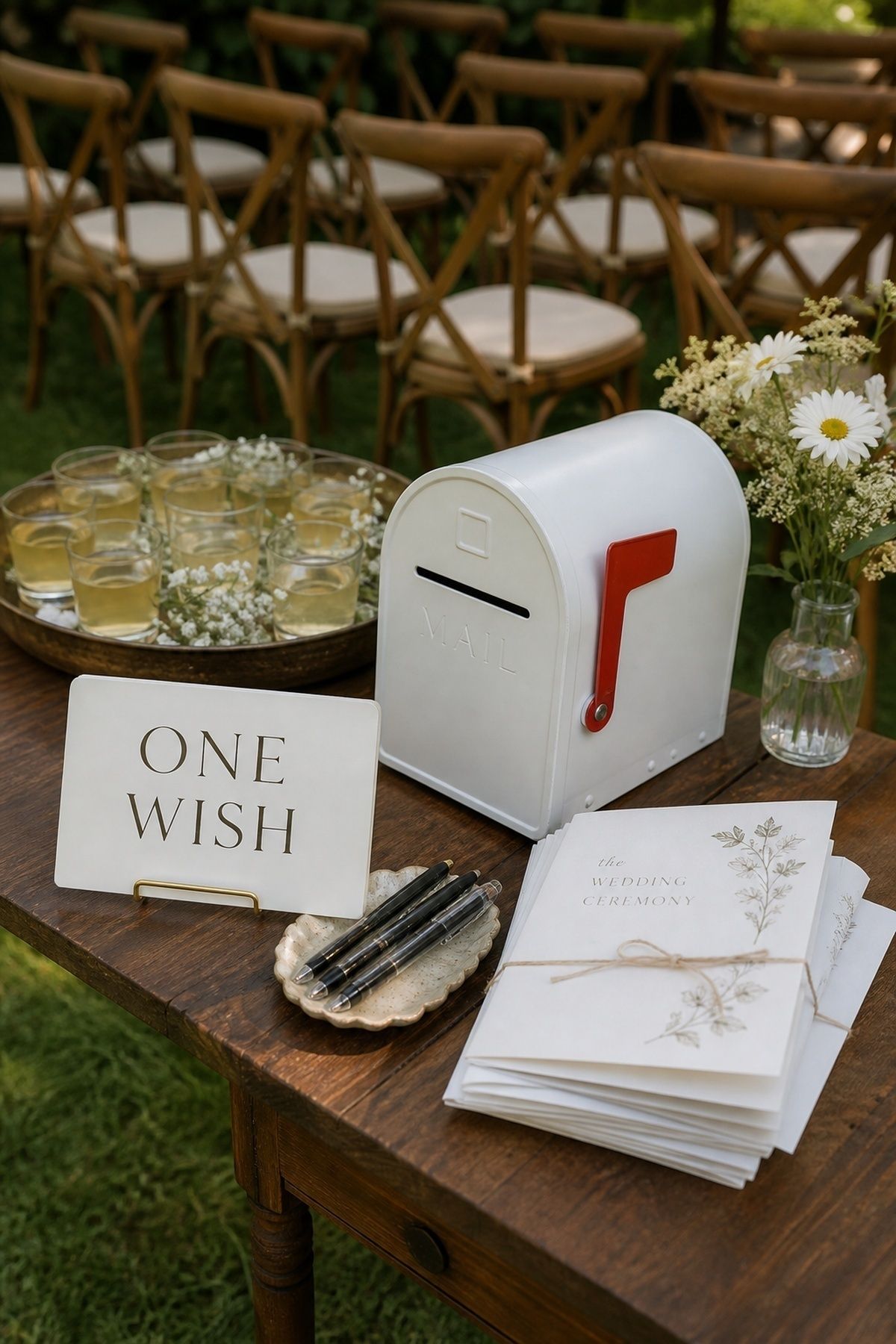 Note drop box at the ceremony