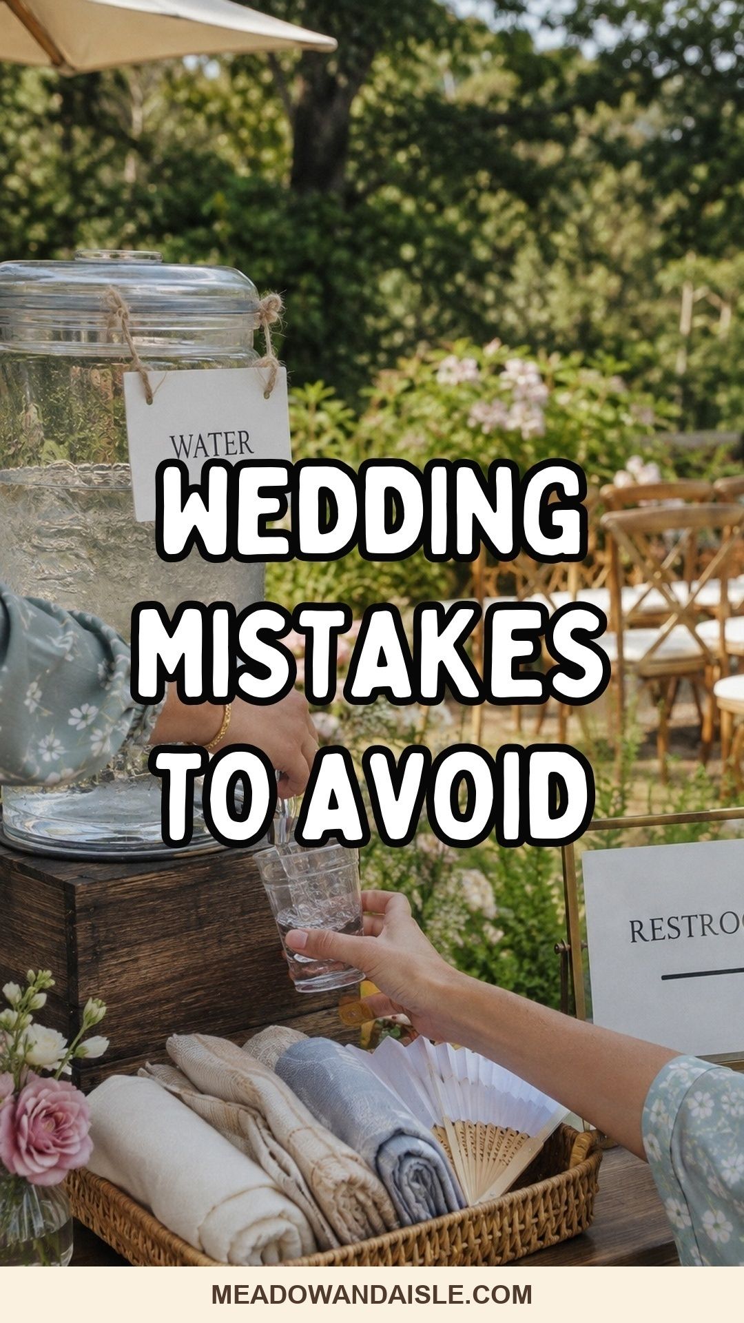 Pinterest pin for wedding mistakes to avoid