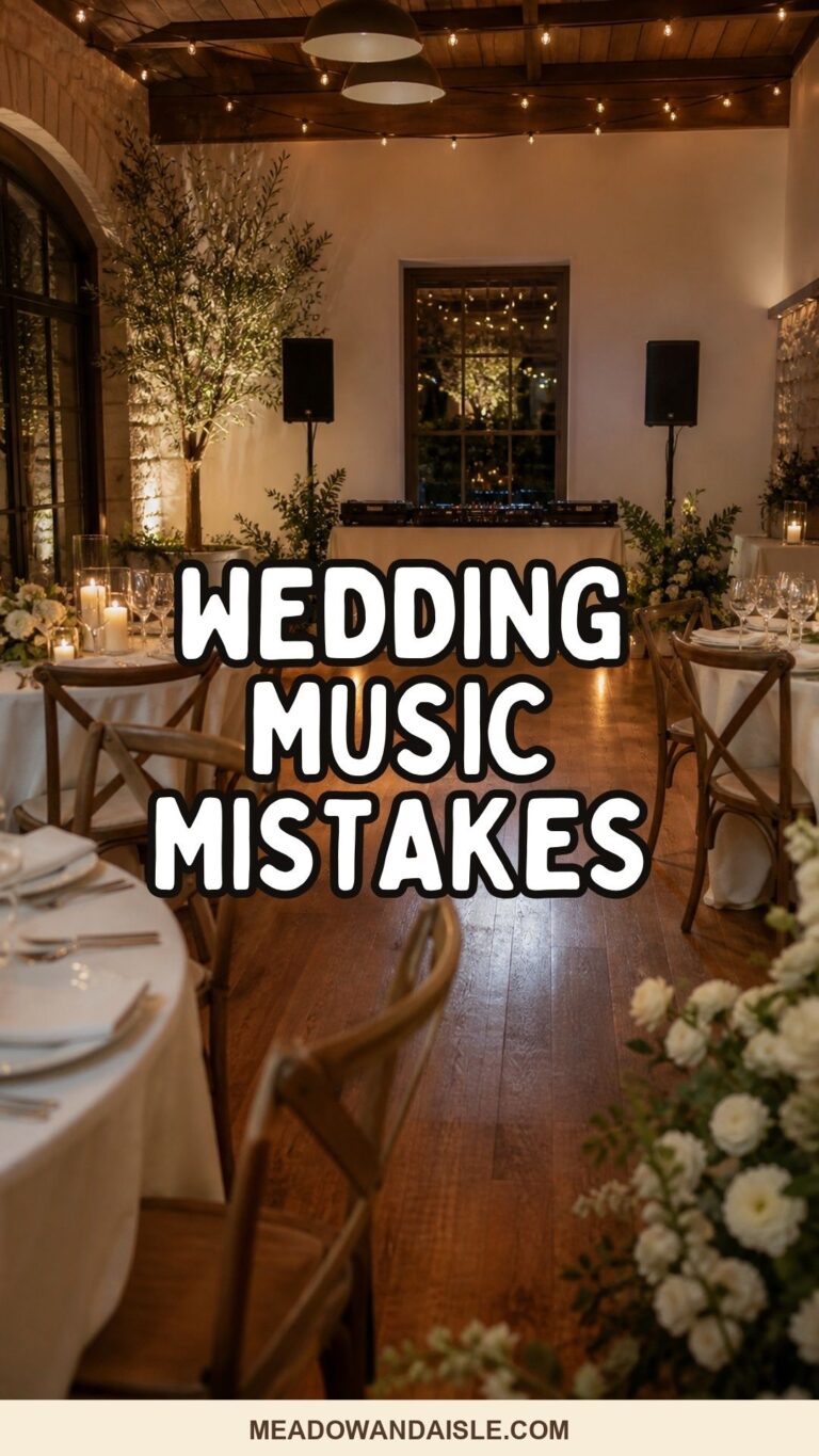 Pinterest pin for wedding music mistakes to avoid