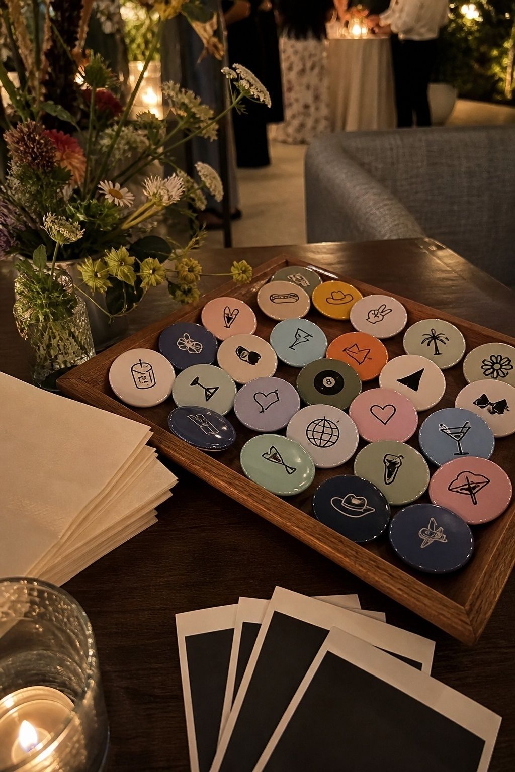 Inside-joke buttons for close friends
