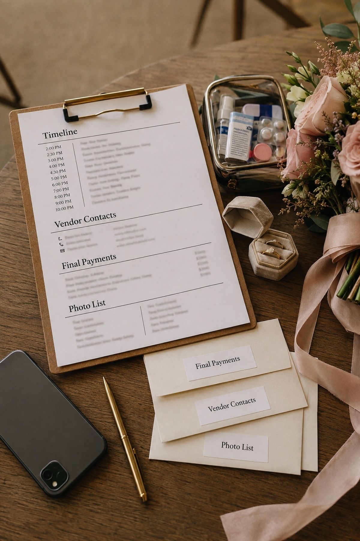 Handoff plan prepared before the final wedding month