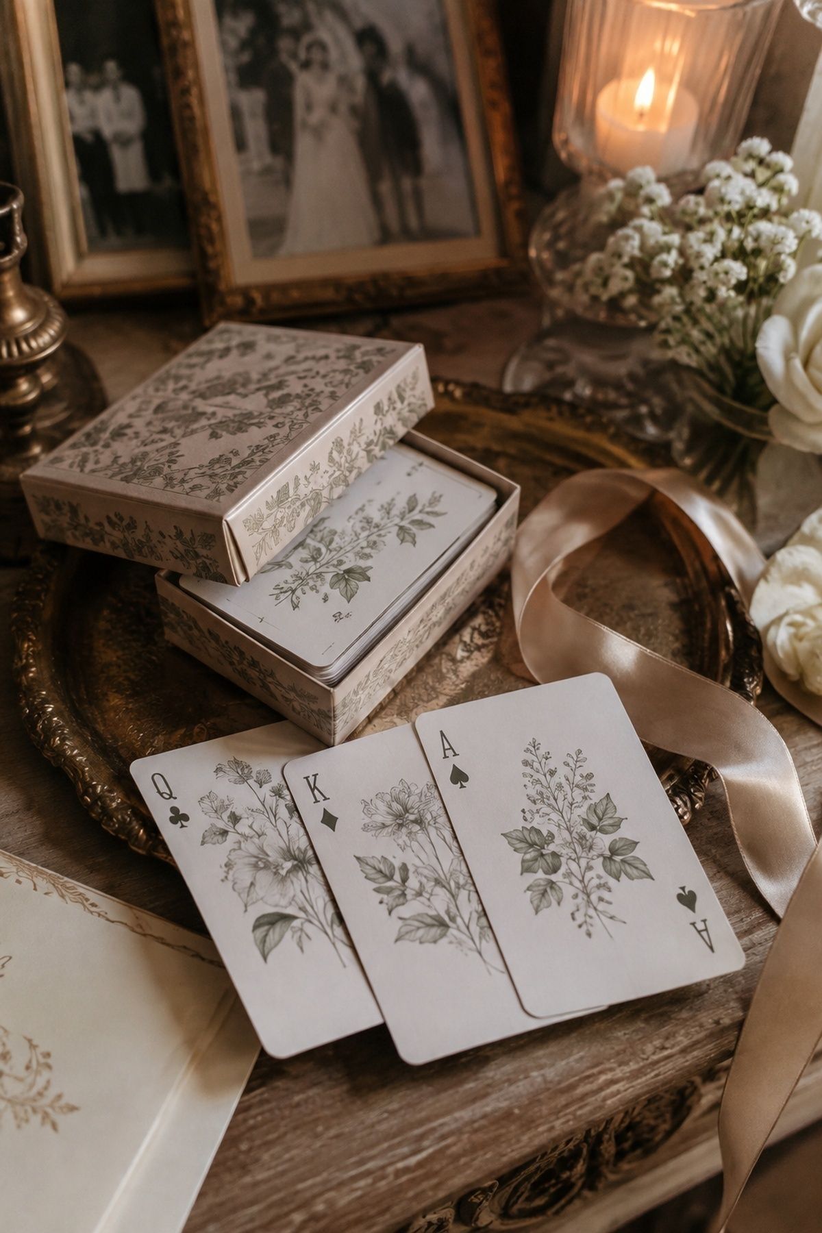 Heirloom-style illustrated card deck