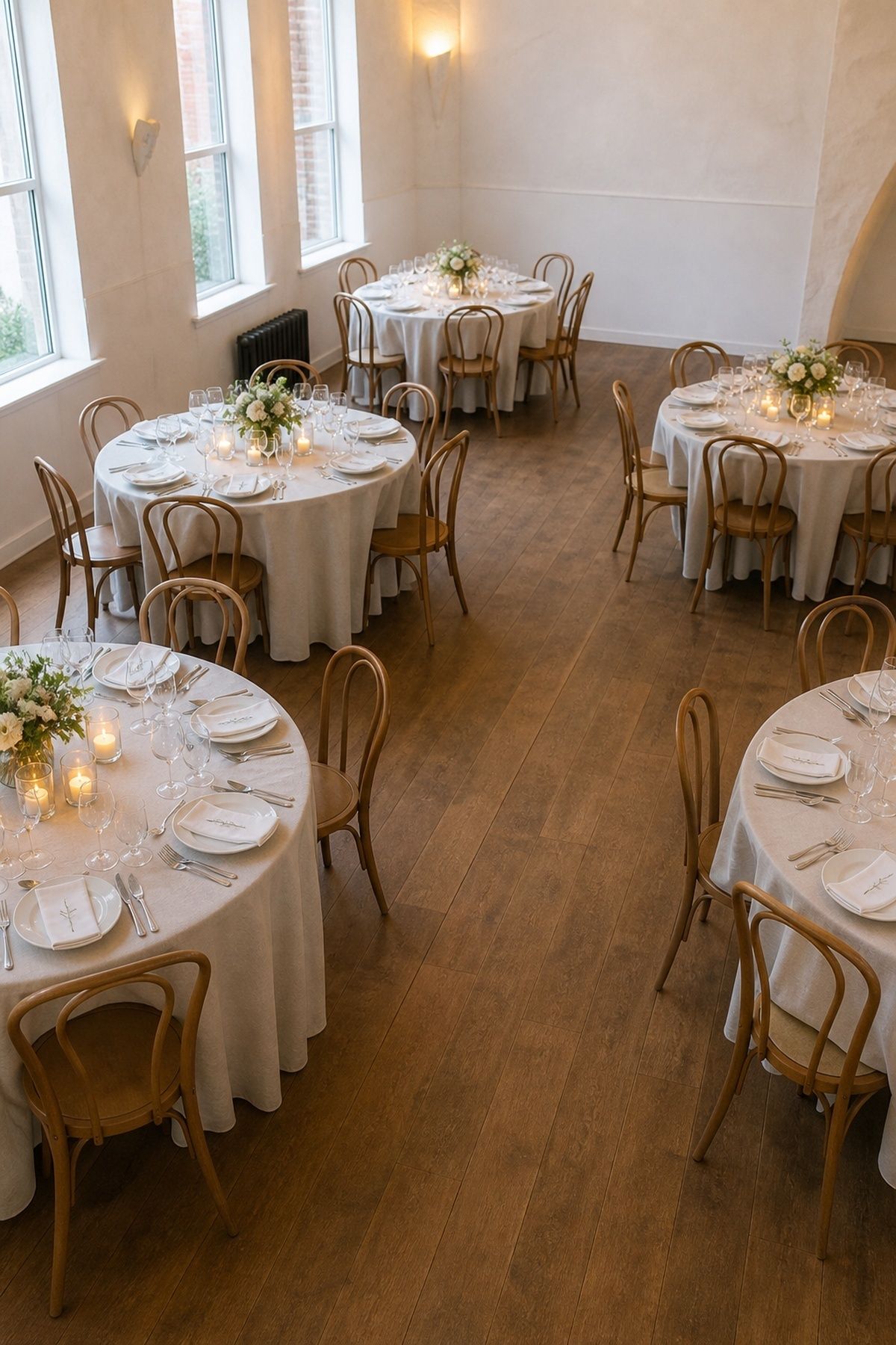 Reception seating that blocks conversation and flow