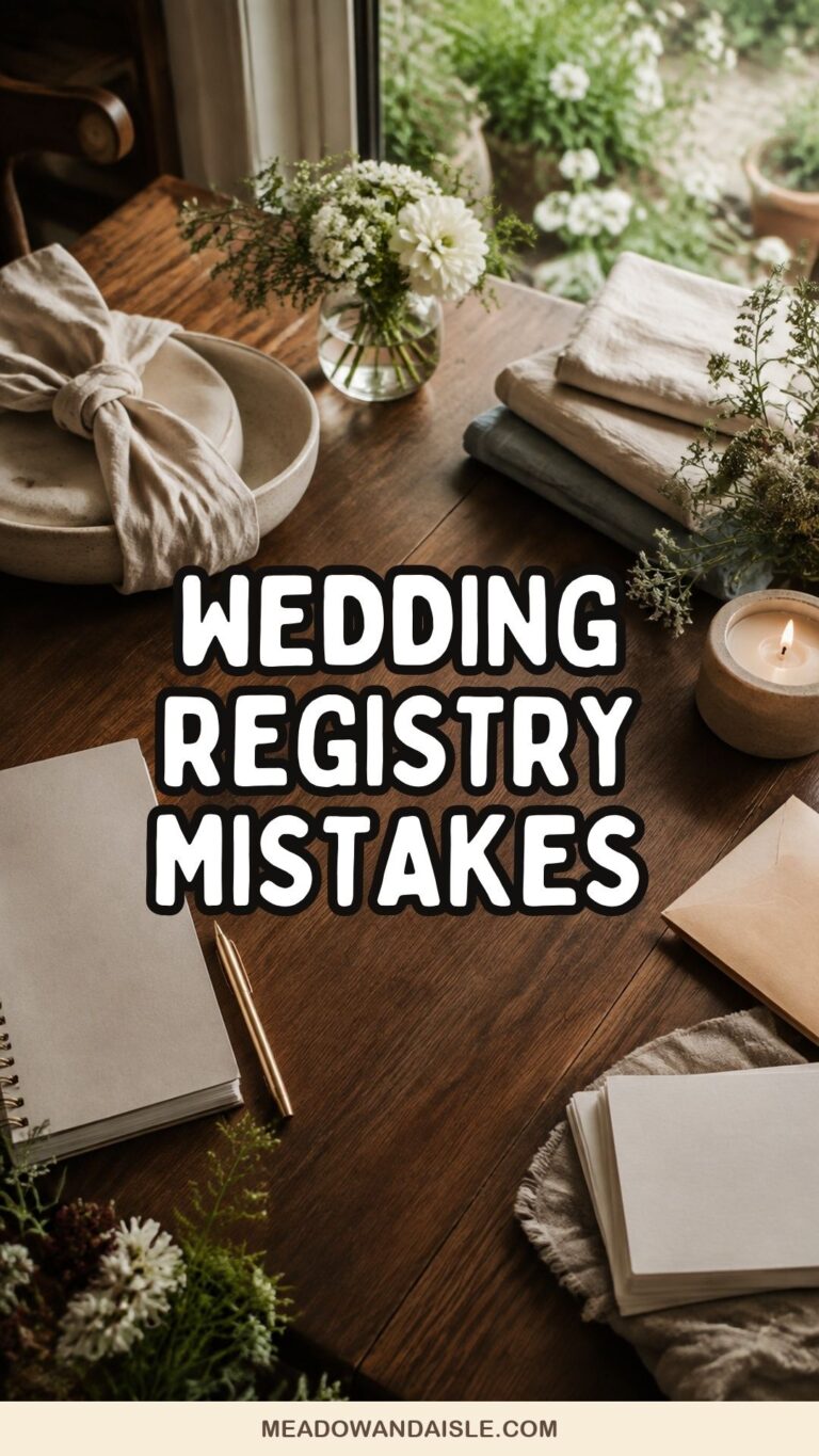Wedding registry mistakes to avoid, shown with practical gift planning details
