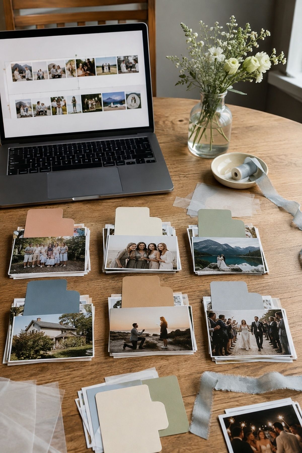 Slideshow photos arranged with the guests in mind