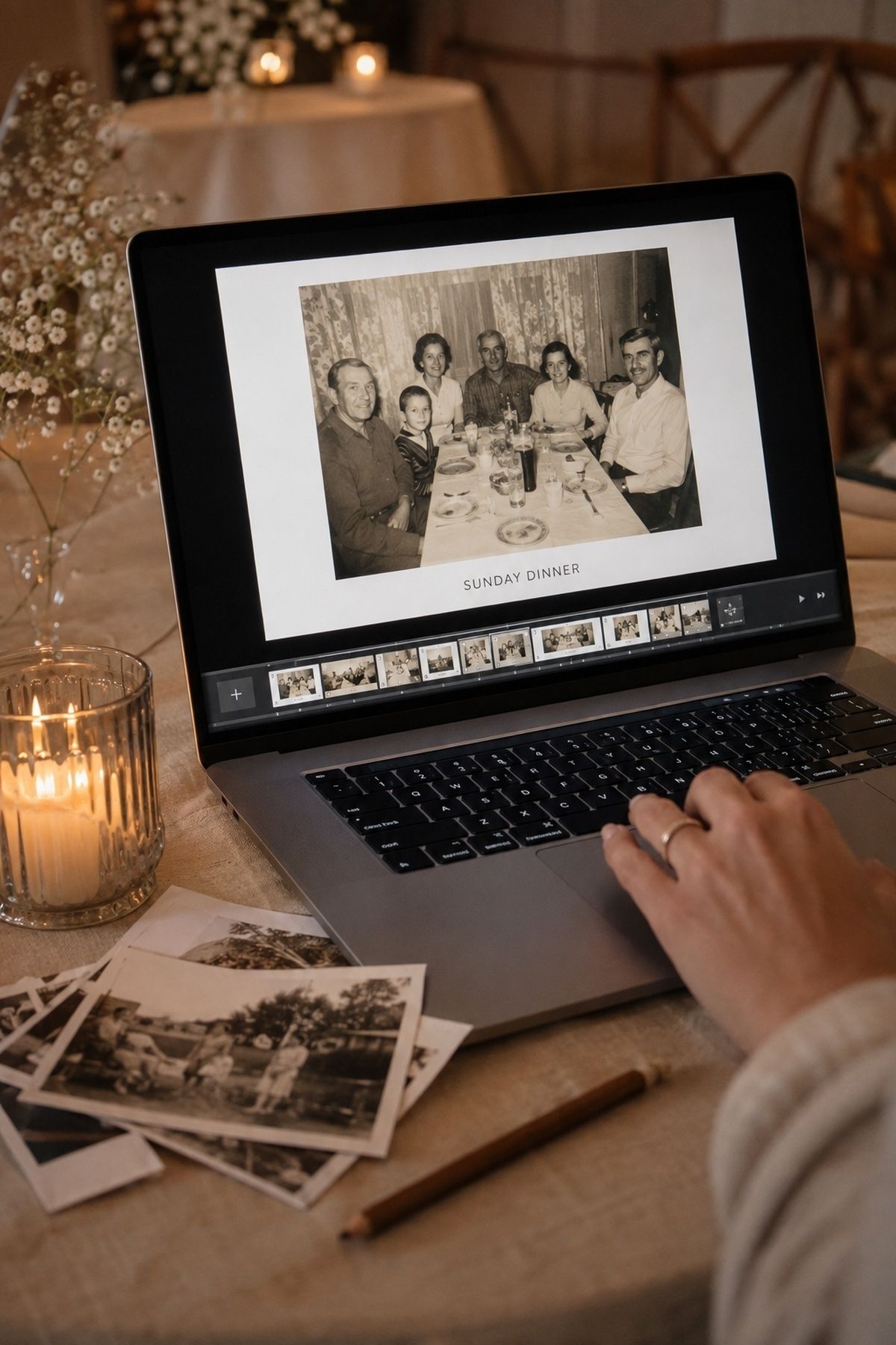 Slideshow photo with a short caption