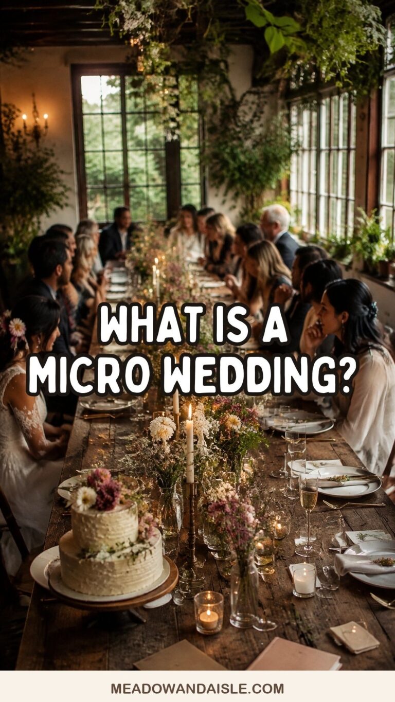 Pinterest pin for What Is A Micro Wedding