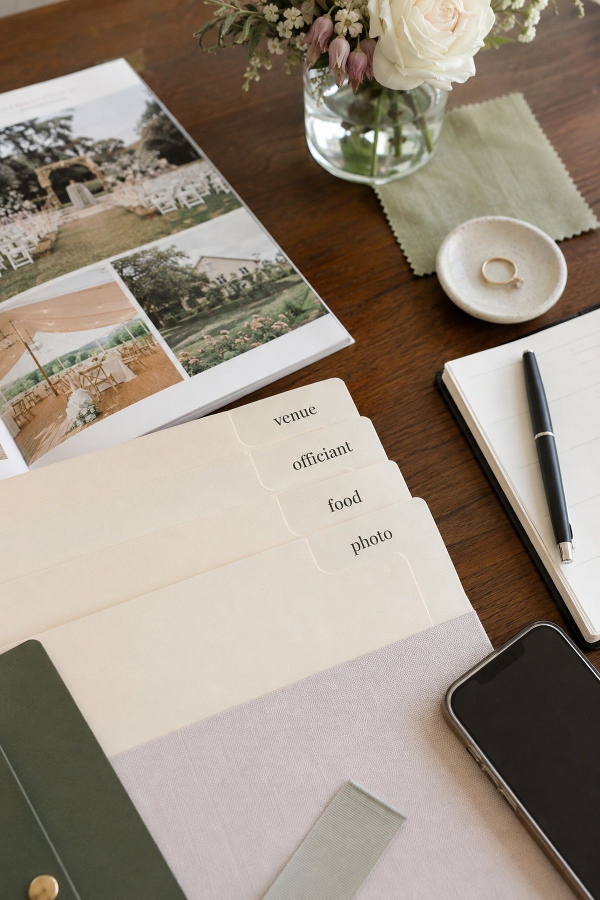 First wedding bookings once the basics are set