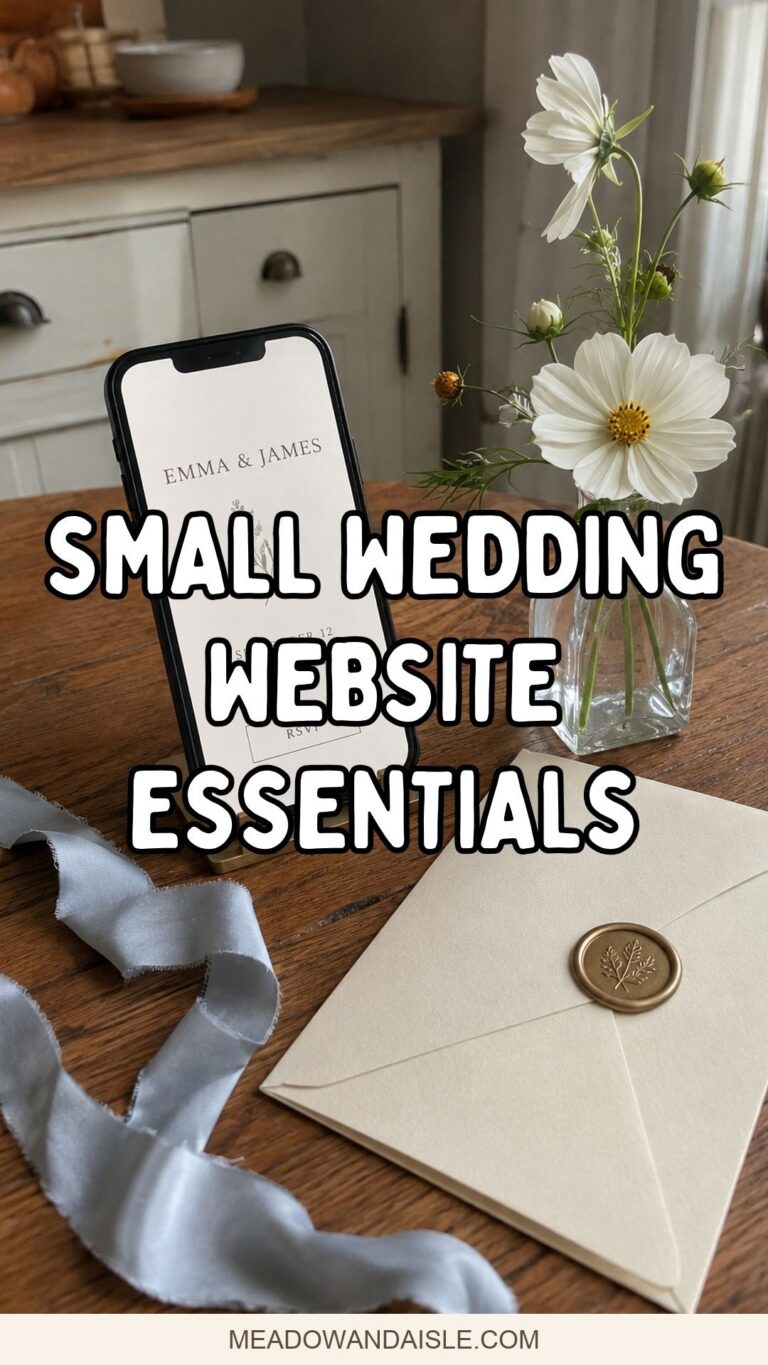 What To Put On A Small Wedding Website So Guests Stop Texting You