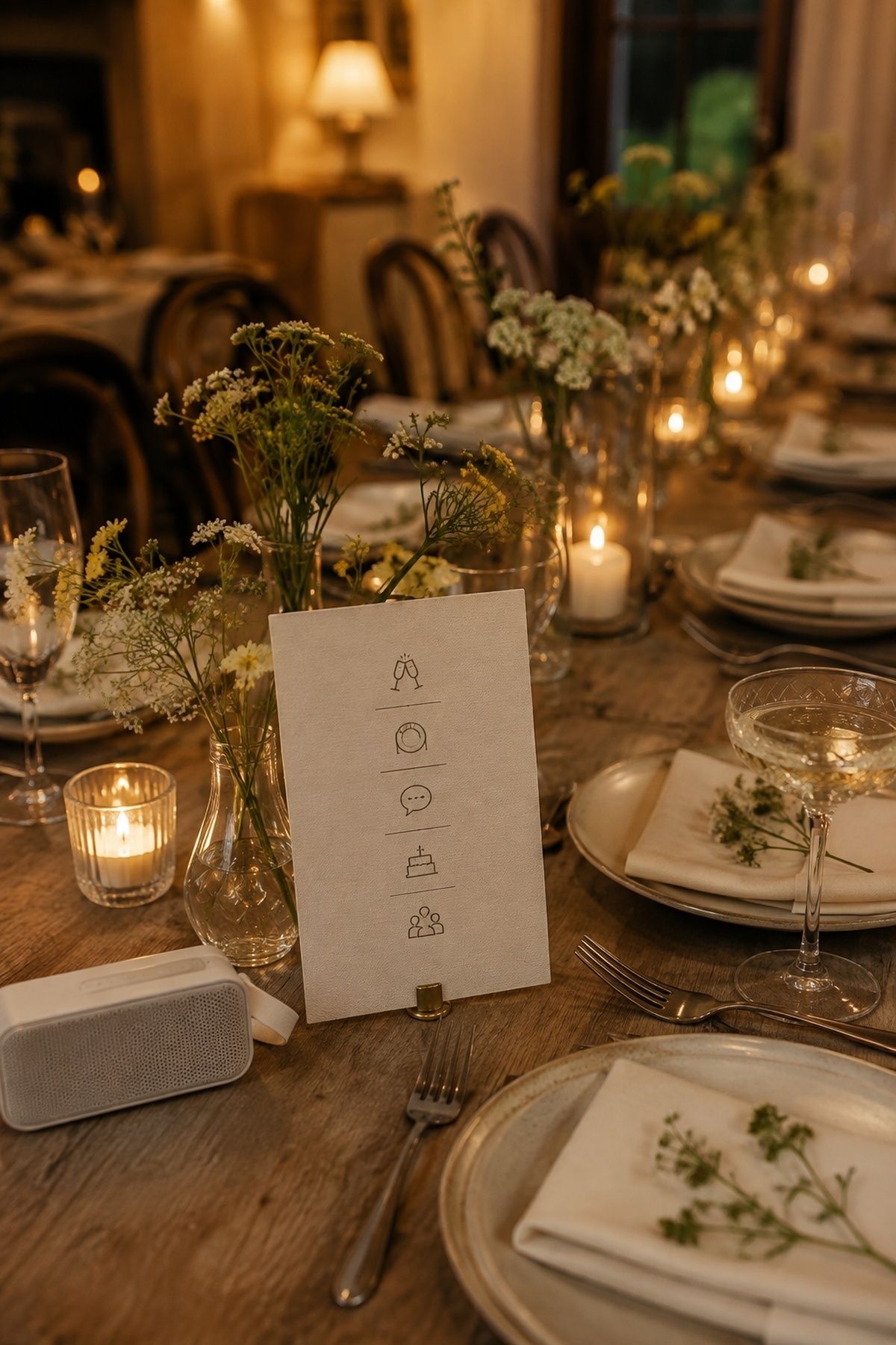 Fewer formal reception events