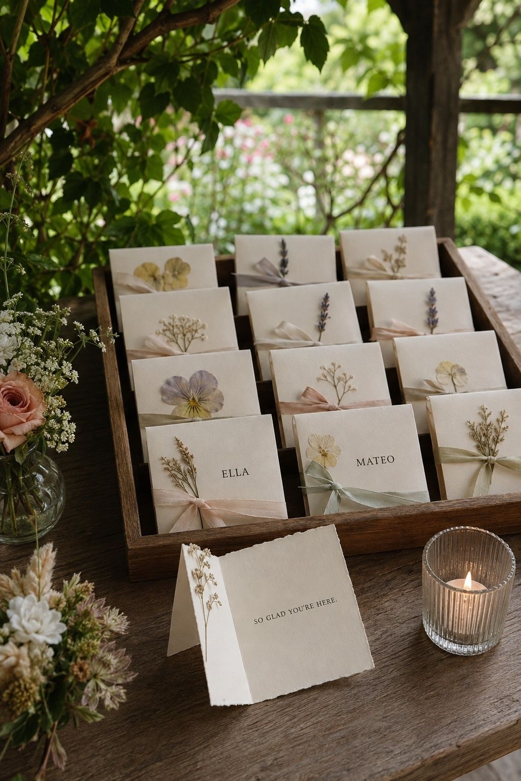 Personal escort notes for each guest