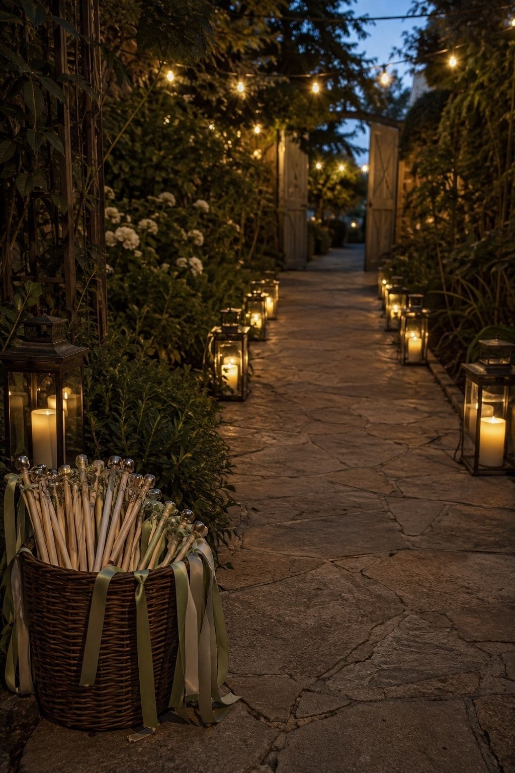 Lantern or sparkler-style send-off