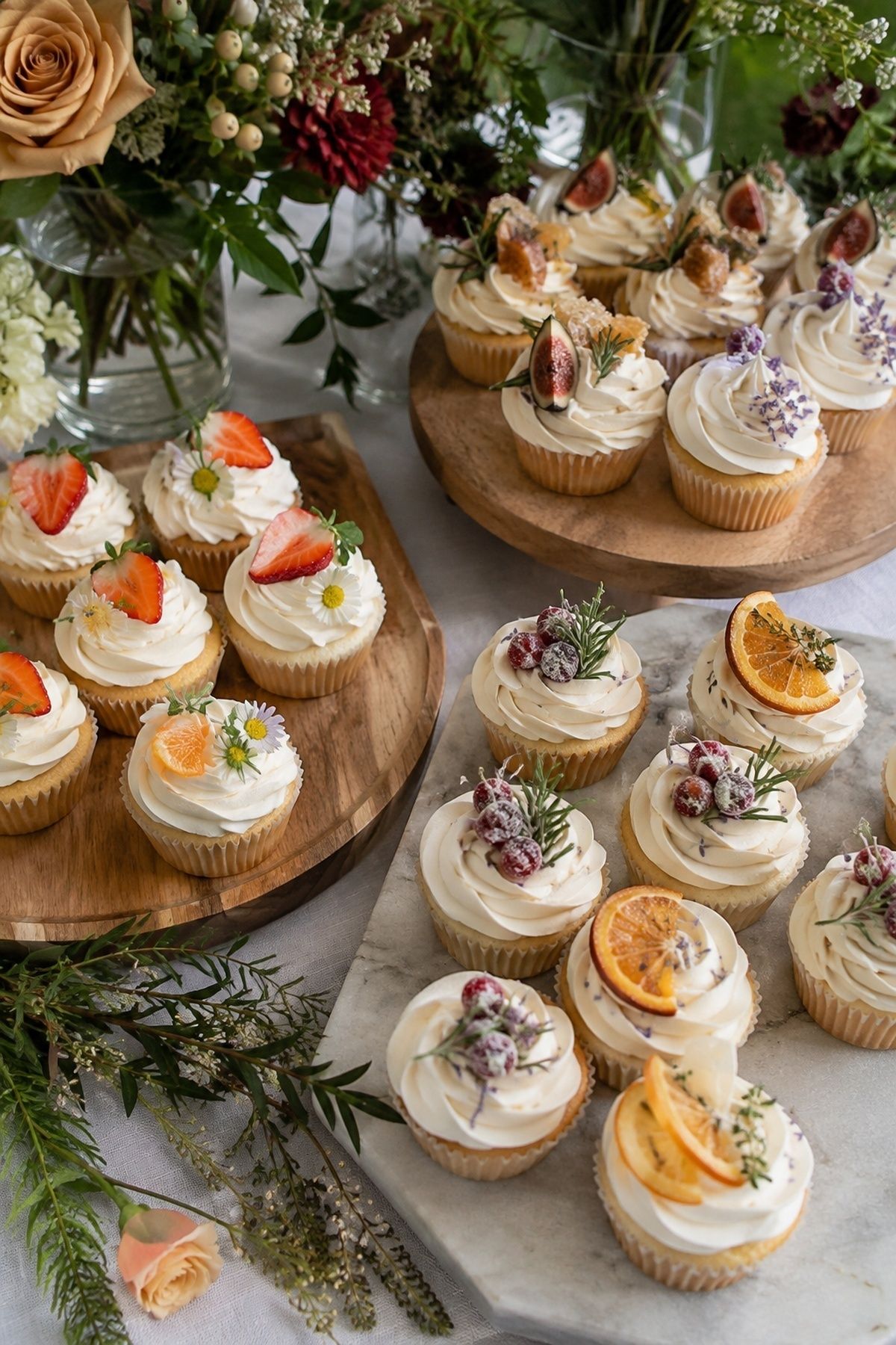 Seasonal whimsical cupcakes