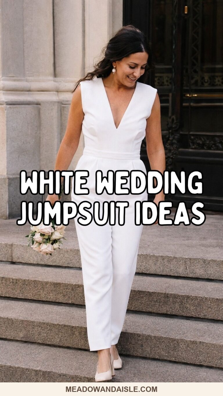 White Wedding Jumpsuit Ideas for the Bride Who Moves