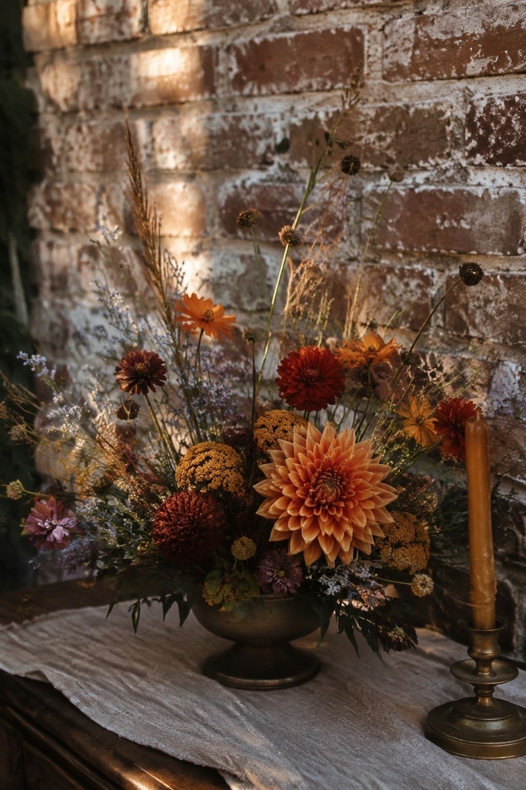 Autumn wildflower palette