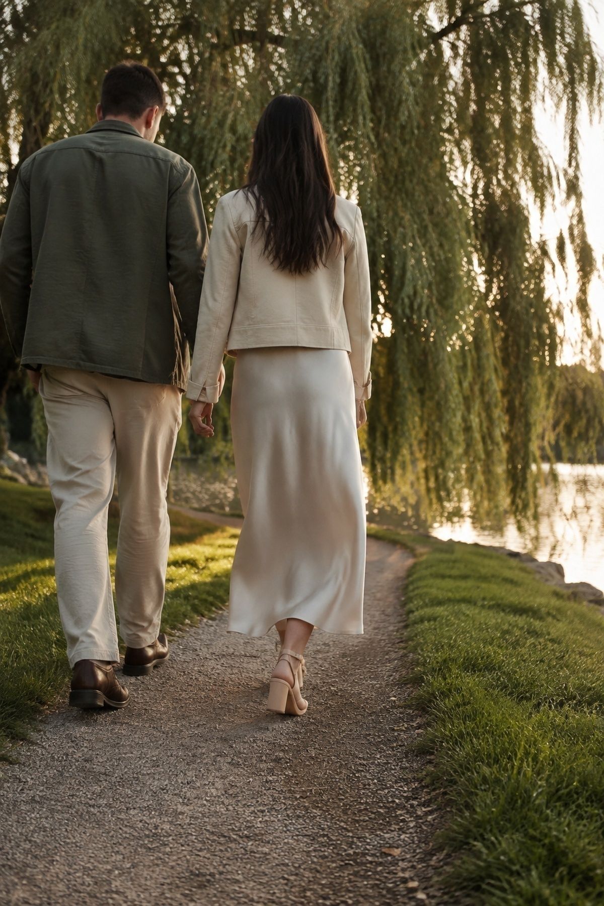 Outfits suited to grass and garden paths