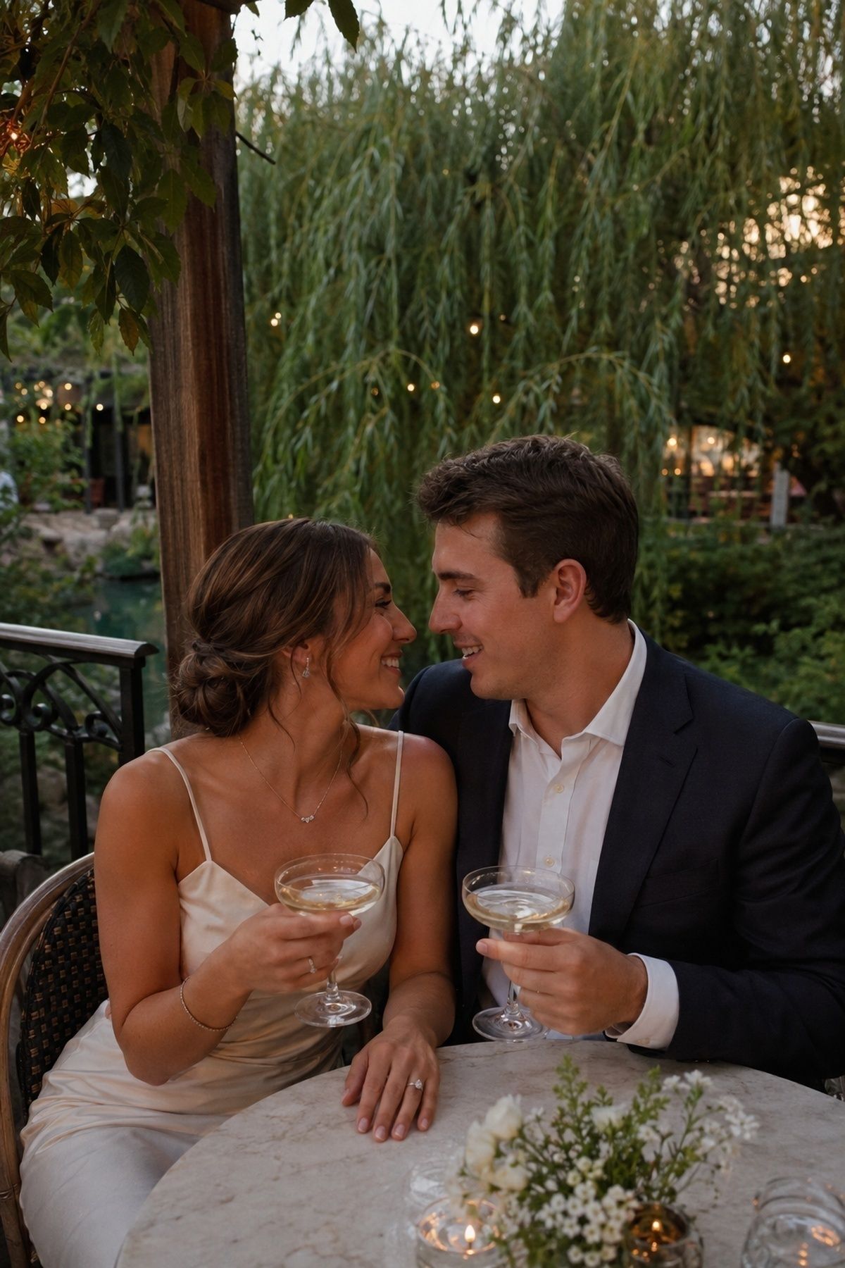 Toast or dinner nearby after the proposal