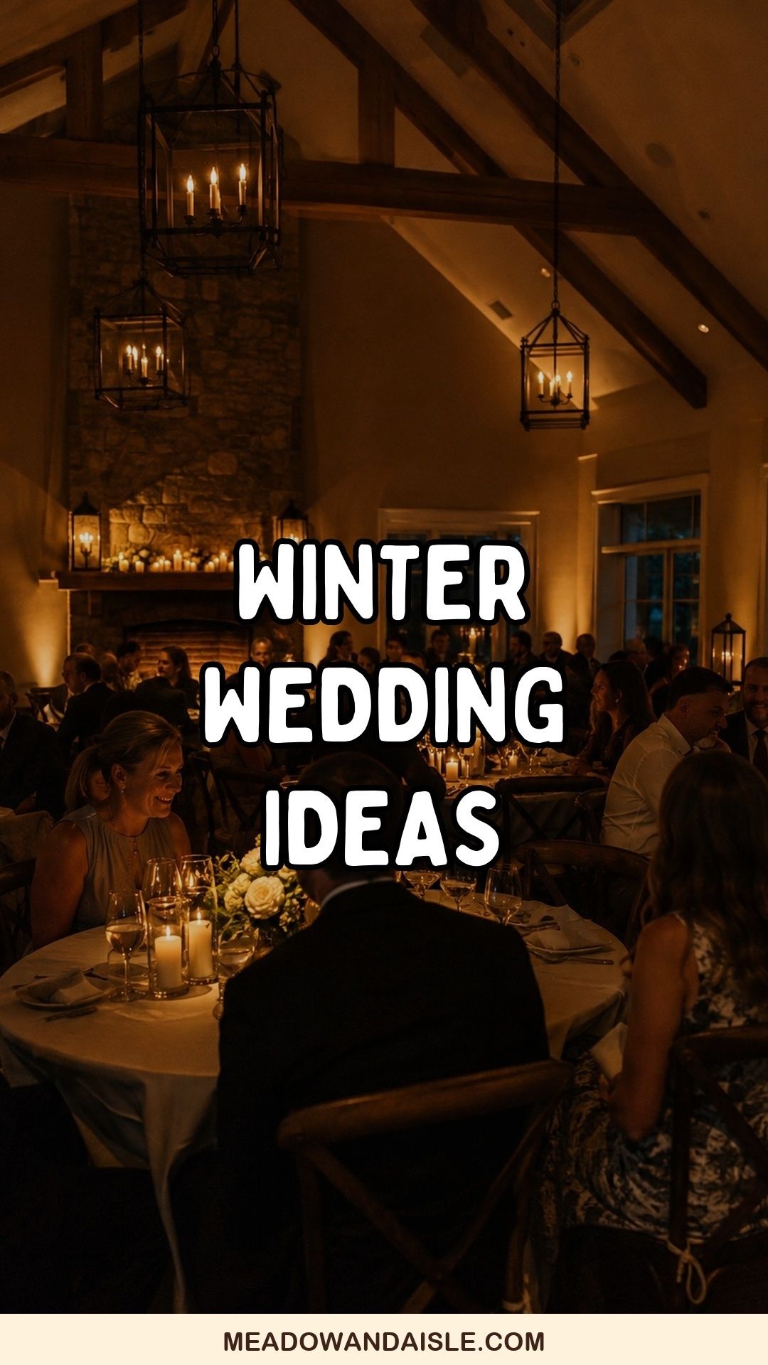 Winter Wedding Ideas Pinterest pin for Meadow & Aisle