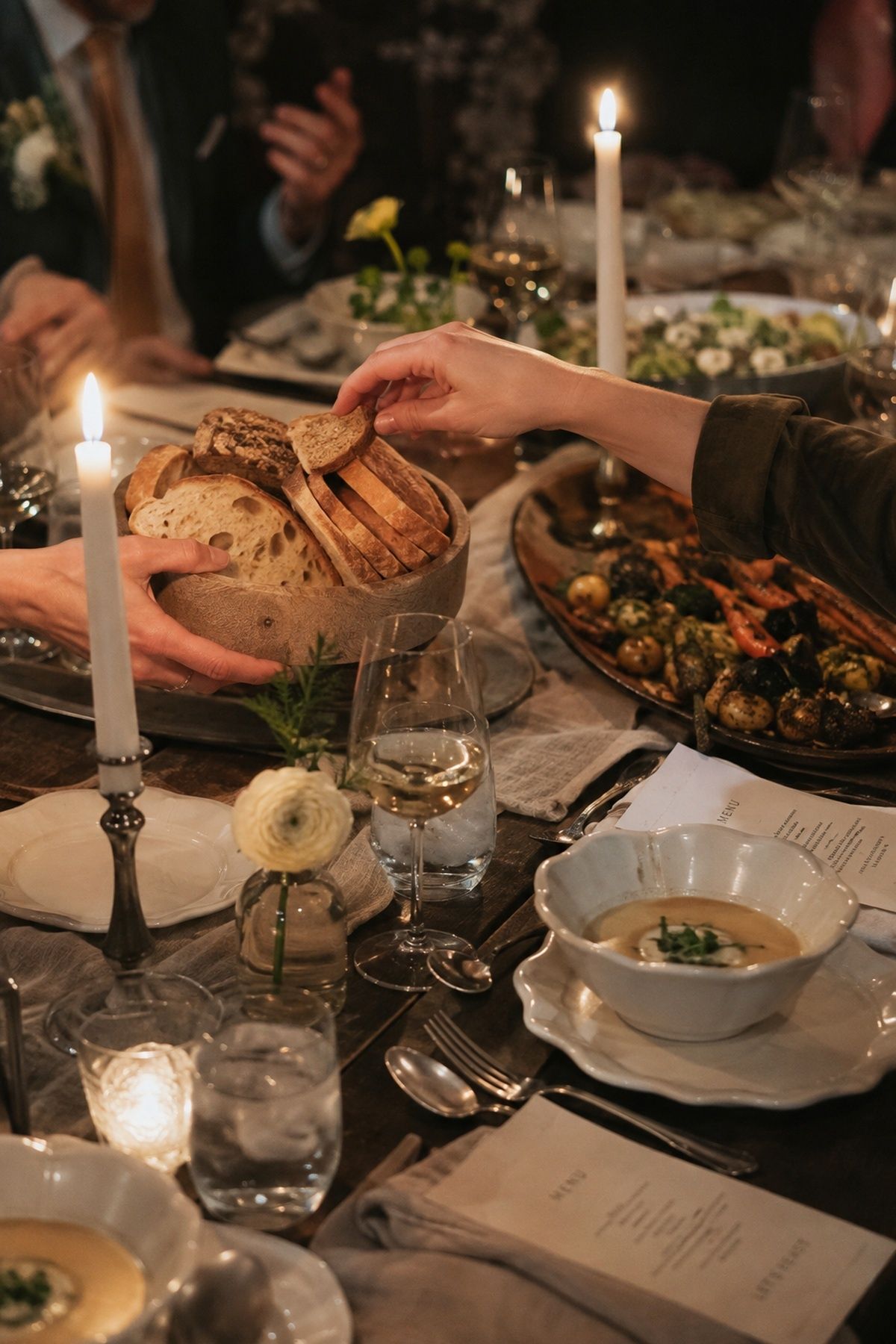 Cozy winter dinner menu