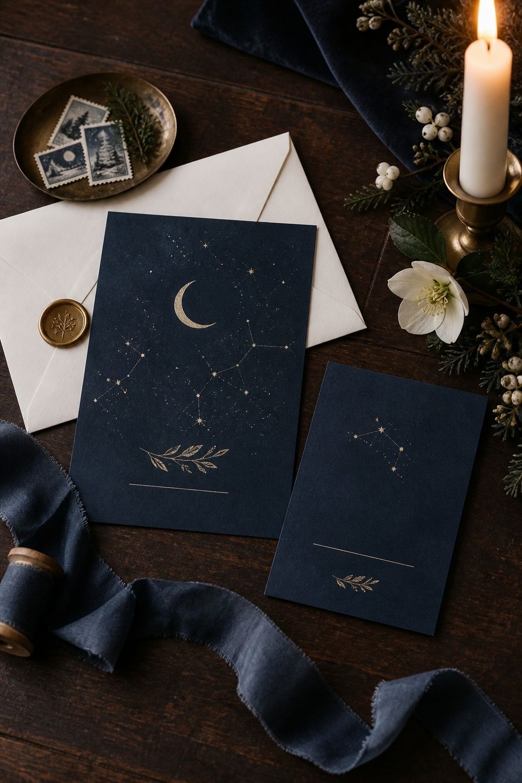 Celestial winter invitation