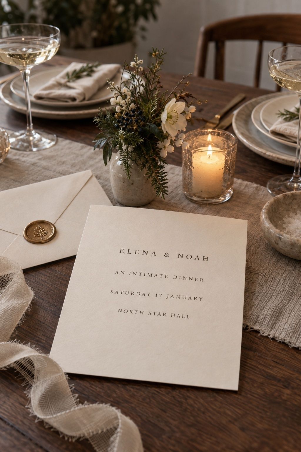 Small wedding invitation wording