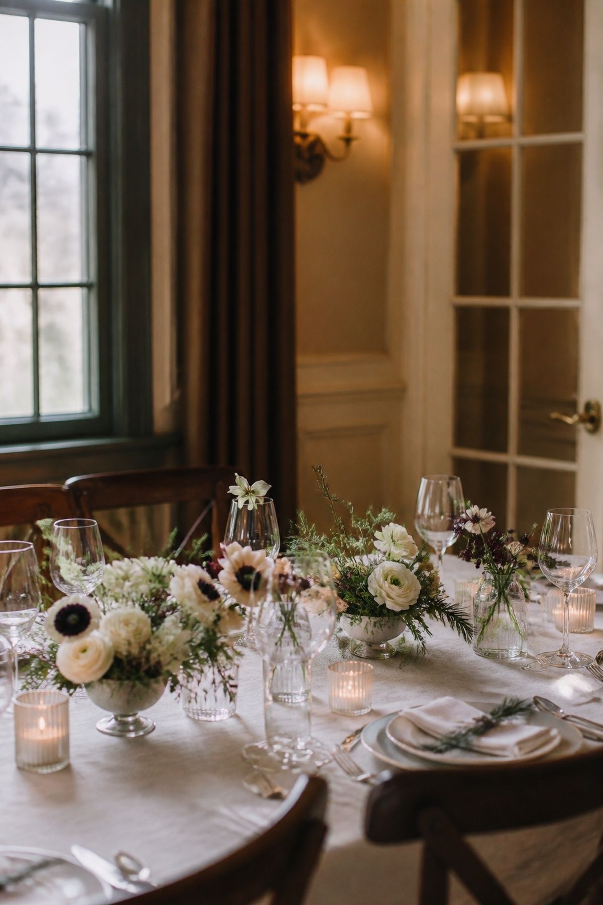 Low seasonal winter florals
